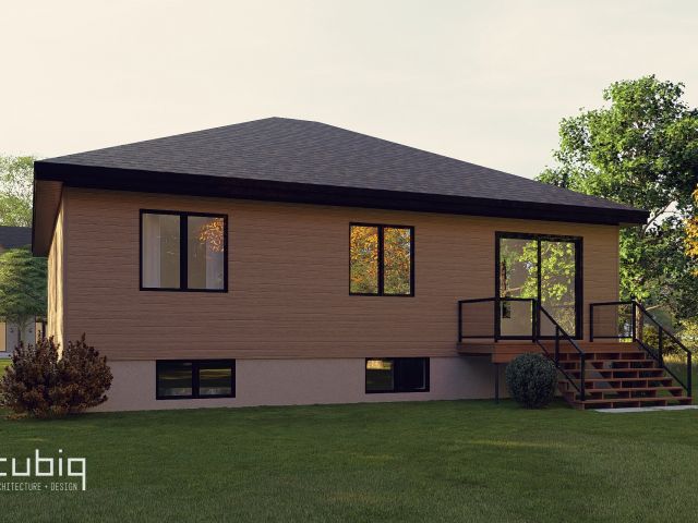 Back facade